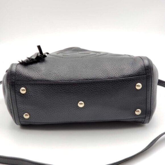 GUCCI Soho Black Leather Shoulder Bag lux583-100225 - Picture 7 of 16